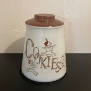 Barlett Collins Cookie Jar Vintage Painted Glass Gingerbread Man